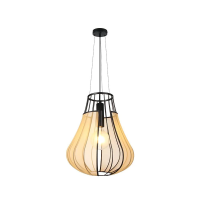 Oprawa zwieszana V-TAC E27 420x500mm czarny matowy, beżowy VT-89010 3 lata gwarancji | 3800170253964 LED EUROPE