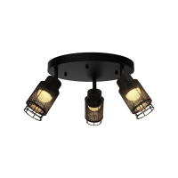 Oprawa sufitowa V-TAC 3X6W LED spot 460x210mm czarny matowy VT-89013 3000K 2160lm | 3800170254008 LED EUROPE