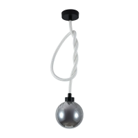Oprawa zwieszana V-TAC LED 20W dymiona kula fi 18cm wiązany sznur VT-84038 3000K 1900lm | 3800170259560 LED EUROPE