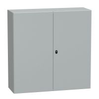 Obudowa Spacial S3D drzwi gładkie z płytą montażową 1200x1200x400 (WxSxG) IP55 IK10 RAL7035 | NSYS3D121240D Schneider Electric