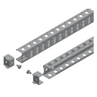 Zestaw 2 wsporników pionowych perforowanych do Spacial SF/SM 1 rząd 1400mm | NSYSUCR40140 Schneider Electric