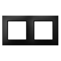 Ramka podwójna, czarny matowy, ARIA | R-2U/33 Ospel