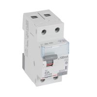 Wyłącznik różnicowo-prądowy P 302 2P 63A 100MA typ AC serii TX3 | 411521 Legrand