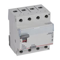 Wyłącznik różnicowo-prądowy P 304 4P 25A 500MA typ A serii TX3 | 411794 Legrand