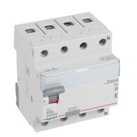 Wyłącznik różnicowo-prądowy P304 4P 63A 300mA typ A serii TX3 | 411786 Legrand