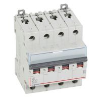 Wyłącznik nadprądowy S 304 4P D 50A 6000A serii DX3 | 408152 Legrand