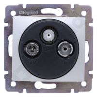 Gniazdo antenowe TV-RD-SAT, końcowe10dB, aluminium, Valena | 770136 Legrand