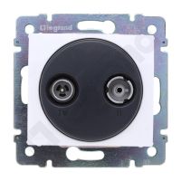 Gniazdo antenowe TV-RD końcowe, białe, Valena | 774433 Legrand