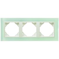 Ramka potrójna, szkło/lodowy, Logus 90 / Crystal | 90930TCG Efapel
