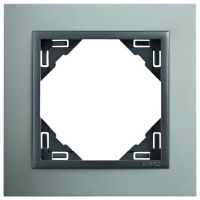 Ramka pojedyncza, aluminium/grafit, LOGUS 90 | 90910TUS Efapel