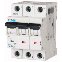 Wyłącznik nadprądowy 3P D 32A 6kA AC, PL6-D32/3 | 286616 Eaton