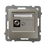 Gniazdo antenowe typu F pojedyncze GPA-1GF/m/45 seria AS SATYNA LIGHT | GPA-1GF/m/45 Ospel