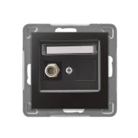 Gniazdo antenowe pojedyncze typu F, antracyt, Impresja | GPA-1YF/m/50 Ospel