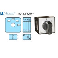 Łącznik krzywkowy SK16-2.84231/P03 R-0-A-L 16A, mocowany do pulpitu pokrętło czarne IP65 | SK16-2.84231/P03 R-0-A-L Spamel