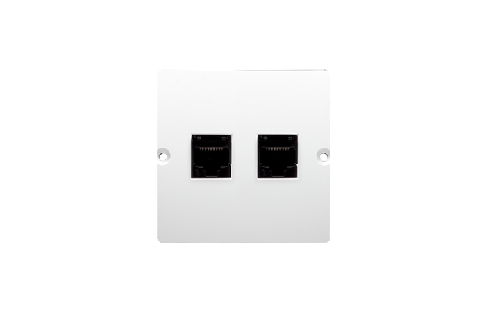 Gniazdo komputerowe RJ45 podwójne kategoria 5e, biały BMF52.02/11 Simon Basic | BMF52.02/11 Kontakt Simon