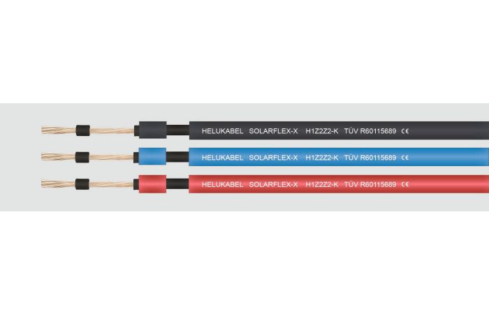 Przewód solarny SOLARFLEX-X H1Z2Z2-K 1x4,0 czerwony BĘBEN