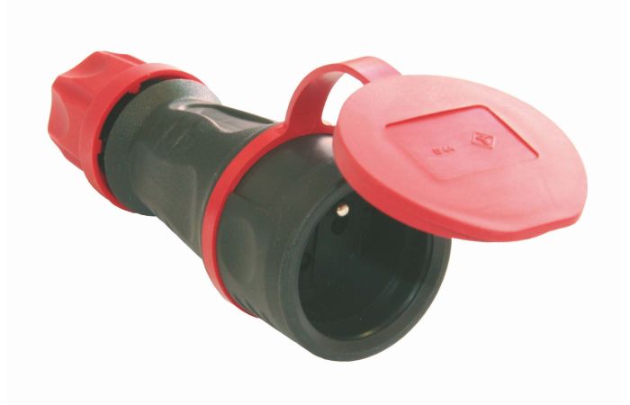 Gniazdo przenośne z bolcem uziemnienia seria 16A 2P+Z 230V 50/60Hz IP44 Top, Taurus | 24611-S PCE