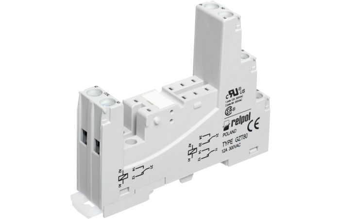 Gniazdo wtykowe, do przekaźników RM84, RM85, RM87L, RM87P, GZT80-SZARE | 852612 Relpol