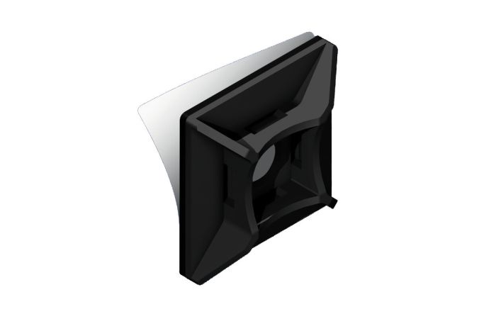 Podstawka montażowa do opasek PMS-25-25-UV-100, czarna (opak 100szt) | 25.252 Elektro-Plast Opatówek