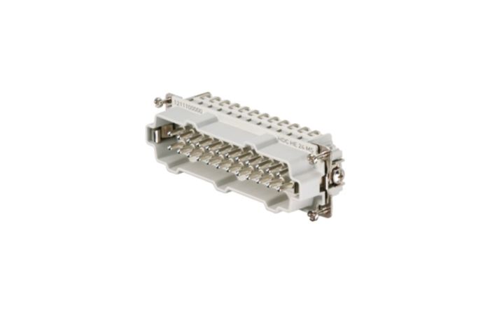 Wkład złącza męski HDC HE 24 MS, wielkość 8, 24P+PE, 500V 16A, zaciski śrubowe | 1211100000 Weidmuller