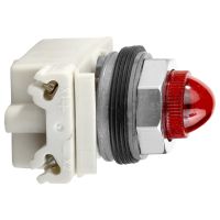 Lampka sygnalizacyjna Fi-30mm 12VAC BA9S czerwona plastikowa ośmioboczna | 9001KP38R9 Schneider Electric