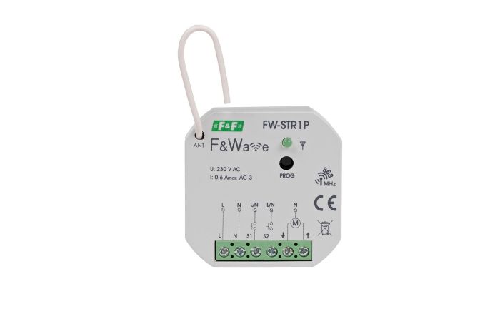 Sterownik radiowy rolet FW-STR1P 230V montaż podtynkowy 85-265V AC/DC | FW-STR1P F&F