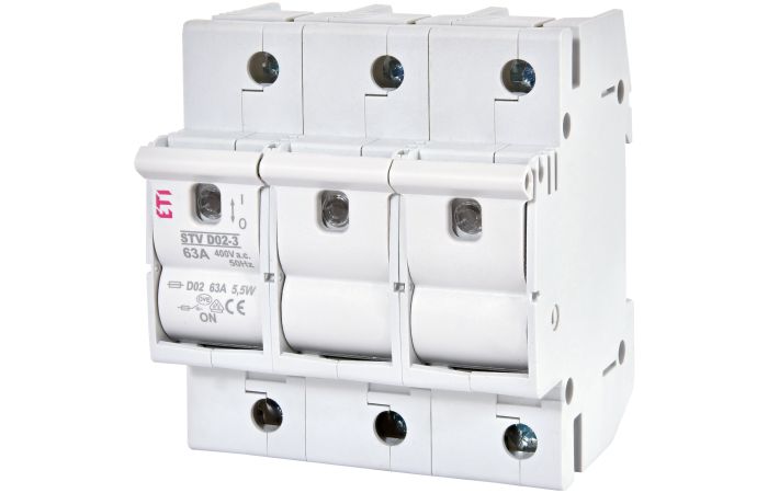 Rozłącznik bezpiecznikowy 3P 63A STV D02 | 002271004 Eti