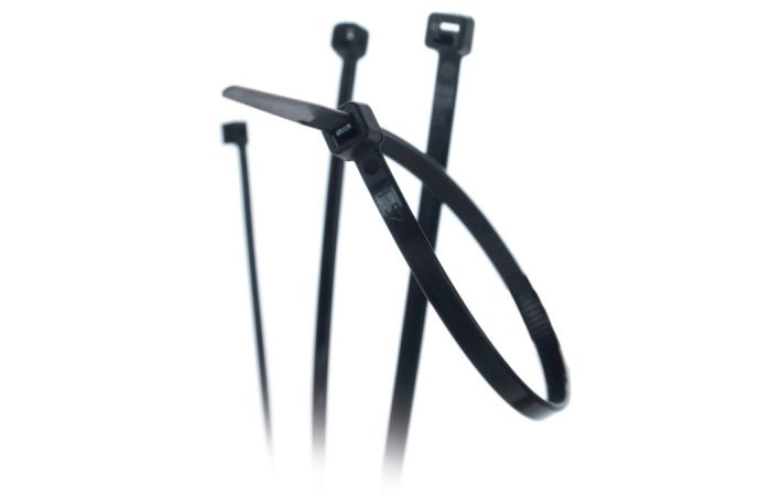 Opaska kablowa CV-120MW 120x2,5 UV, czarna (100szt) | CV-120MW Trytyt