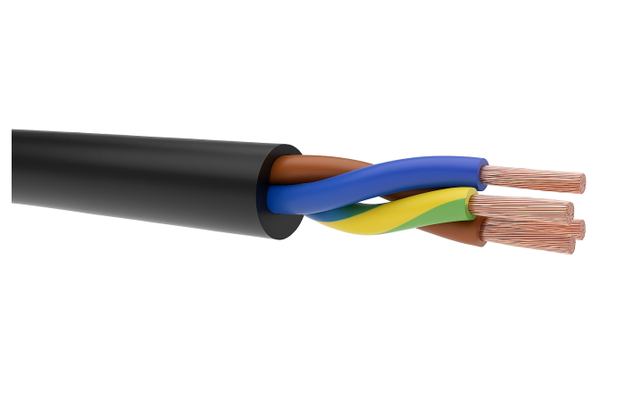 Przewód w izolacji gumowej H07RN-F (OnPD) 3x1,5 żo 450/750V BĘBEN | 5907702812892-B EK Elektrokabel