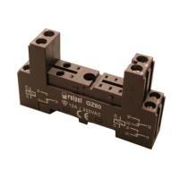 Gniazdo wtykowe GZ80 do przekaźników RM84, RM85, RM87L, RM87P | 2000547 Relpol