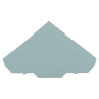 Ścianka końcowa/wewnętrzna, 1mm, do złączek trzypiętrowych, szara | 280-319 Wago