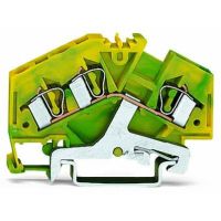Złączka 3-przewodowa PE 4mm2, żółto-zielony | 281-637/999-950 Wago