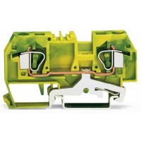 Złączka 2-przewodowa PE 6 mm2, żółto-zielony | 282-907/999-950 Wago