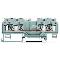 Złączka przelotowa 4-przewodowa 4mm2, pomarańczowa | 880-832/999-940 Wago