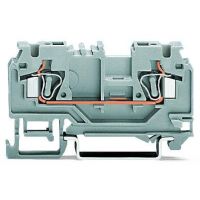 Złączka 2-przewodowa 4mm2 przelotowa, pomarańczowa | 880-902/999-940 Wago