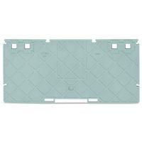 Ścianka rozdzielająca 2mm szer. 157mm, szara | 885-530 Wago