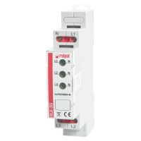 Lampka kontrolna trójfazowa, LED 3xzielona IP20, RLK-3G | 863030 Relpol