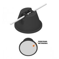 Uchwyt betonowy w tworzywie, podstawa betonowa /TB/ | B931504 An-kom