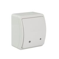 Łącznik krzyżowy podświetlany n/t IP44 VW 154-51, Koala, biały | 61.336 Elektro-Plast Opatówek