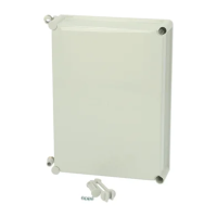 Pokrywa 380x280x80, szara, z zawiasami EKP 80-G-2FSH IP65 | 3530559 Fibox