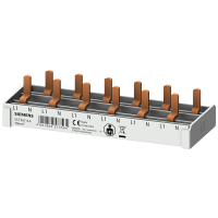 Szyna łączeniowa grzebieniowa 10 mm2, 2-faz., 6x (1-faz.+N), 113 mm | 5ST3674-6 Siemens