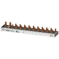 Szyna łączeniowa grzebieniowa 10mm2, 2-faz., 1x(N+1-faz.) + 10x(1-faz.+N) 215mm z możliwością cięcia | 5ST3784-0KL Siemens