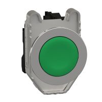 Przycisk z samopowrotem Fi-22mm kryty zielony 1NO bez oznaczenia | XB4FA31 Schneider Electric