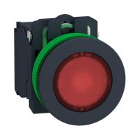 PŁASKI CZERWONY NAKŁPODŚPRZYCIS LED 24 | XB5FW34B5 Schneider Electric