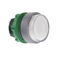 Przycisk płaski podświetlany główka, Fi 22, przełącznik LED, biały | ZB5AWCUST05 Schneider Electric