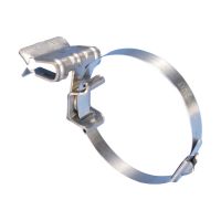 Zacisk nabijany z nierdzewną opaską, S301, 8-14mm półka belki, opaska S302, 4H58CTBRS1 | 170300 Erico