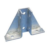 Podstawa słupa dla profili strut typu A, 216mmx152mm, otwarta, wzmacniana, ZGA503 | 388370 Erico