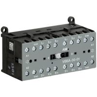 Stycznik miniaturowy nawrotny AC-3 8,5A 4kW 3P, 24V AC, 1NC, VB6A-30-01-01, zaciski śrubowe | GJL1211911R0011 ABB