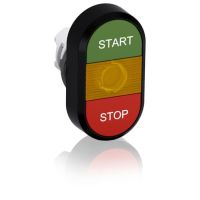 Przycisk podwójny START-STOP żółte pole podświetlany MPD4-11Y | 1SFA611133R1103 ABB