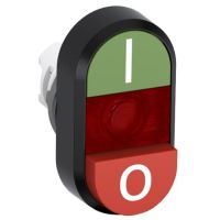 Przycisk podwójny I-0 czerwone pole podświetlany MPD13-11R | 1SFA611142R1101 ABB